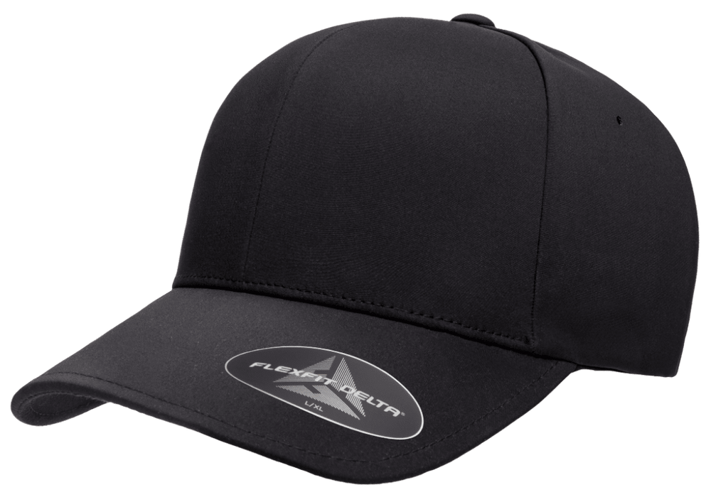 DELTA-ADJ-BLK Stylish Delta Black Cap with Adjustable Fit