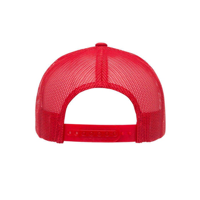 6606-RD Retro Trucker Red Cap Adjustable Fit