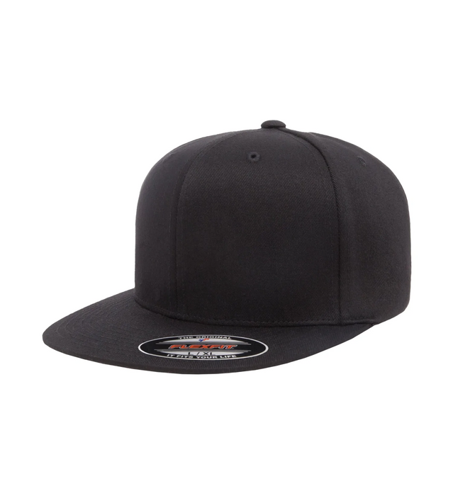 6677-BLK Pro-Style Black Cap Fitted