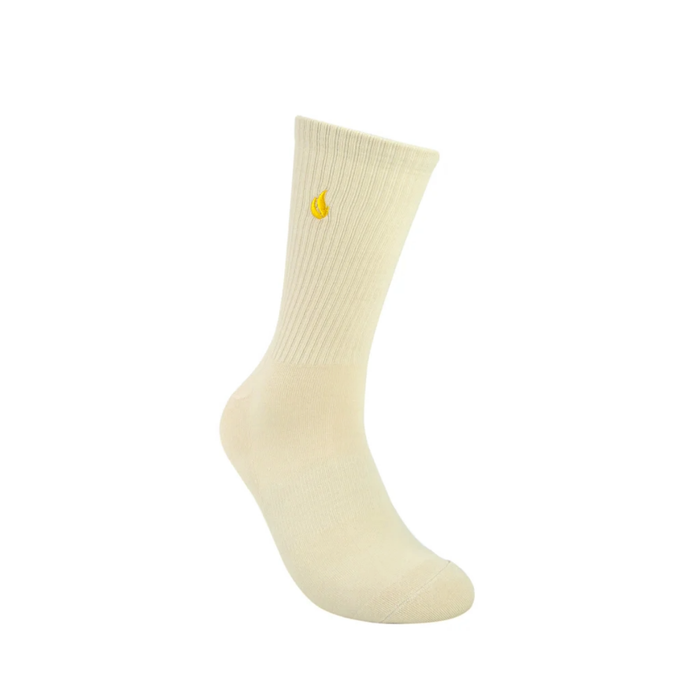 Foot-ies -Blaze 2-Pack Mens Sneaker Socks Crew - Cream / Forest - M/L