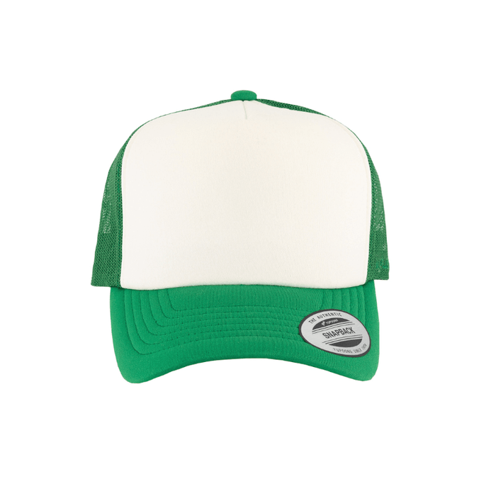 6700-KWK VZ Trucker  Kelly Green & White  Cap Adjustable Fit