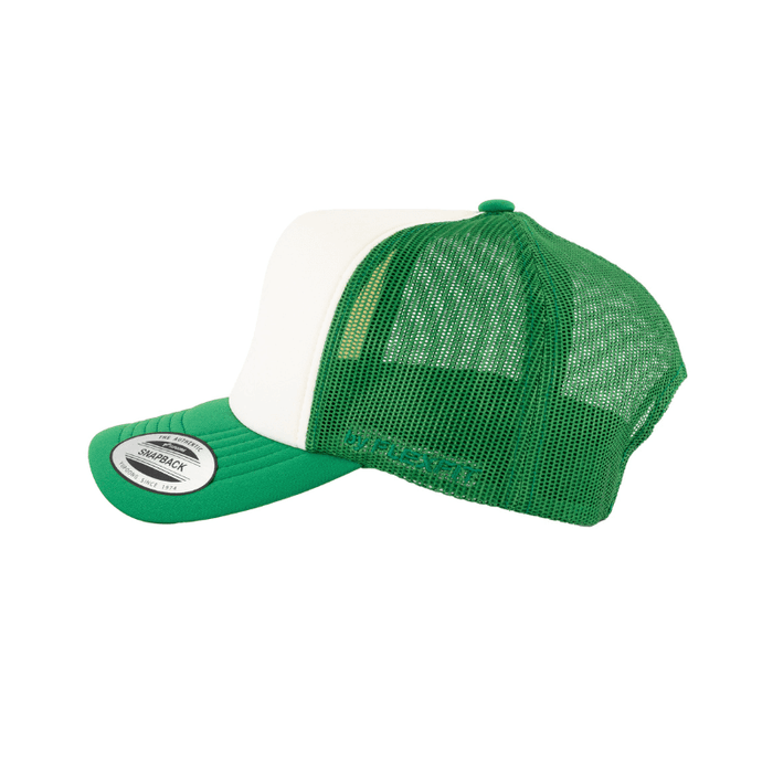 6700-KWK VZ Trucker  Kelly Green & White  Cap Adjustable Fit