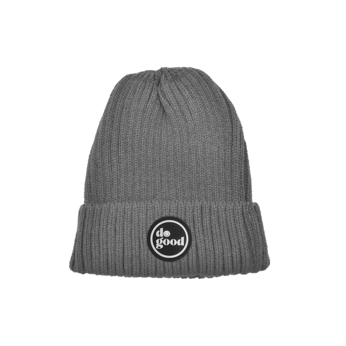 Do Good Grey Ribbed Beanie