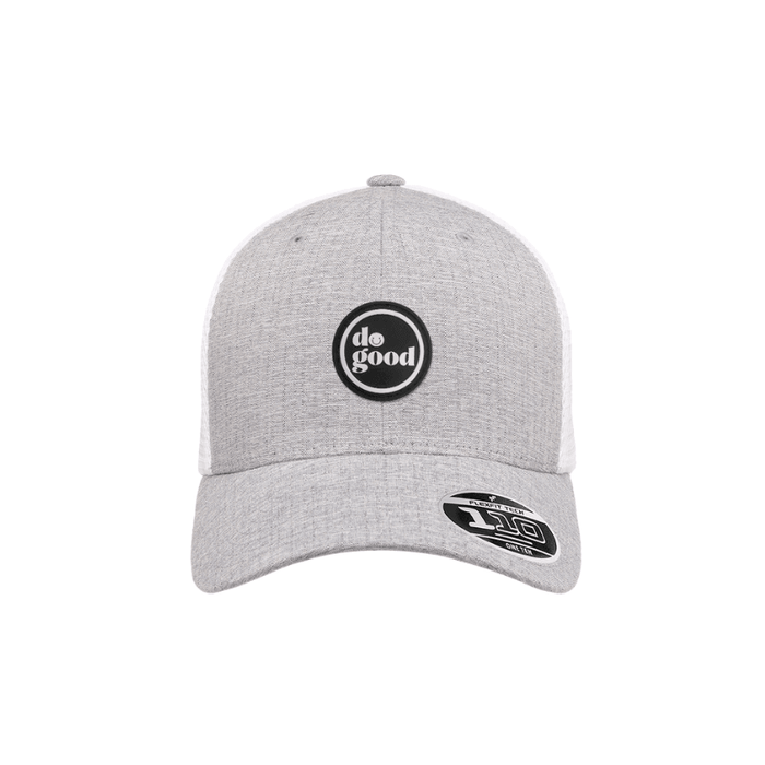 Do Good Melange Silver & White Mesh Adjustable Cap