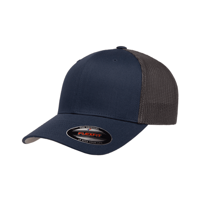 6511T - NAVY / GRAPHITE Fitted Trucker 2 Tone Navy & Graphite Fitted