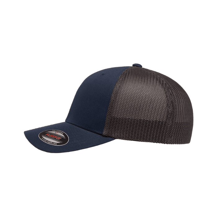 6511T - NAVY / GRAPHITE Fitted Trucker 2 Tone Navy & Graphite Fitted