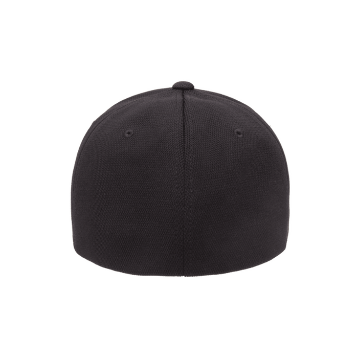 6597-BLK Cool & Dry Sport Black Cap Fitted