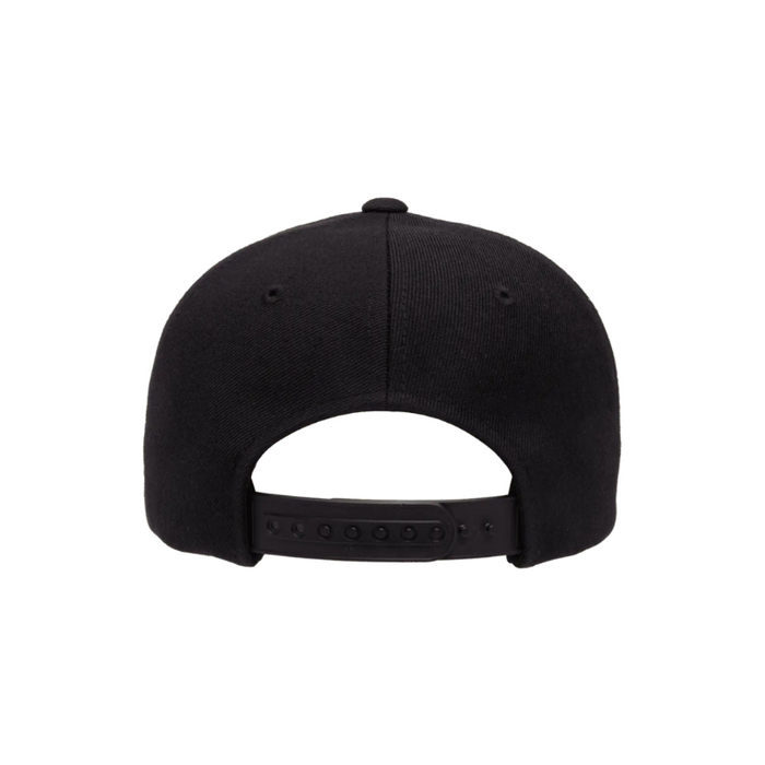 6389-BLK X-Cap Black Retro Cotton Blend Snapback Adjustable Fit