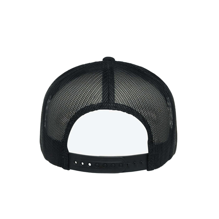 6606-BLK Retro Trucker Black Cap Adjustable Fit