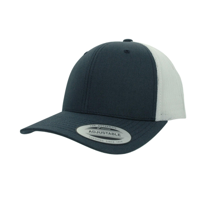 6606T-NVY/WHT Retro Trucker Navy & White Cap Adjustable Fit