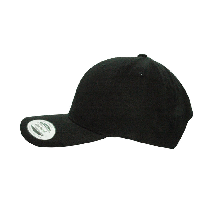 6389-BLK X-Cap Black Retro Cotton Blend Snapback Adjustable Fit